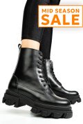 GHETE NEGRE PIELE NATURALA 1S7724
