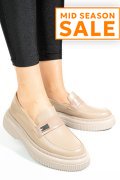 MOCASINI BEJ PIELE NATURALA 2S7751619NP