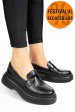 Mocasini negri piele naturala 2s7751619np