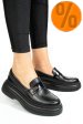 Mocasini negri piele naturala 2s7751619np