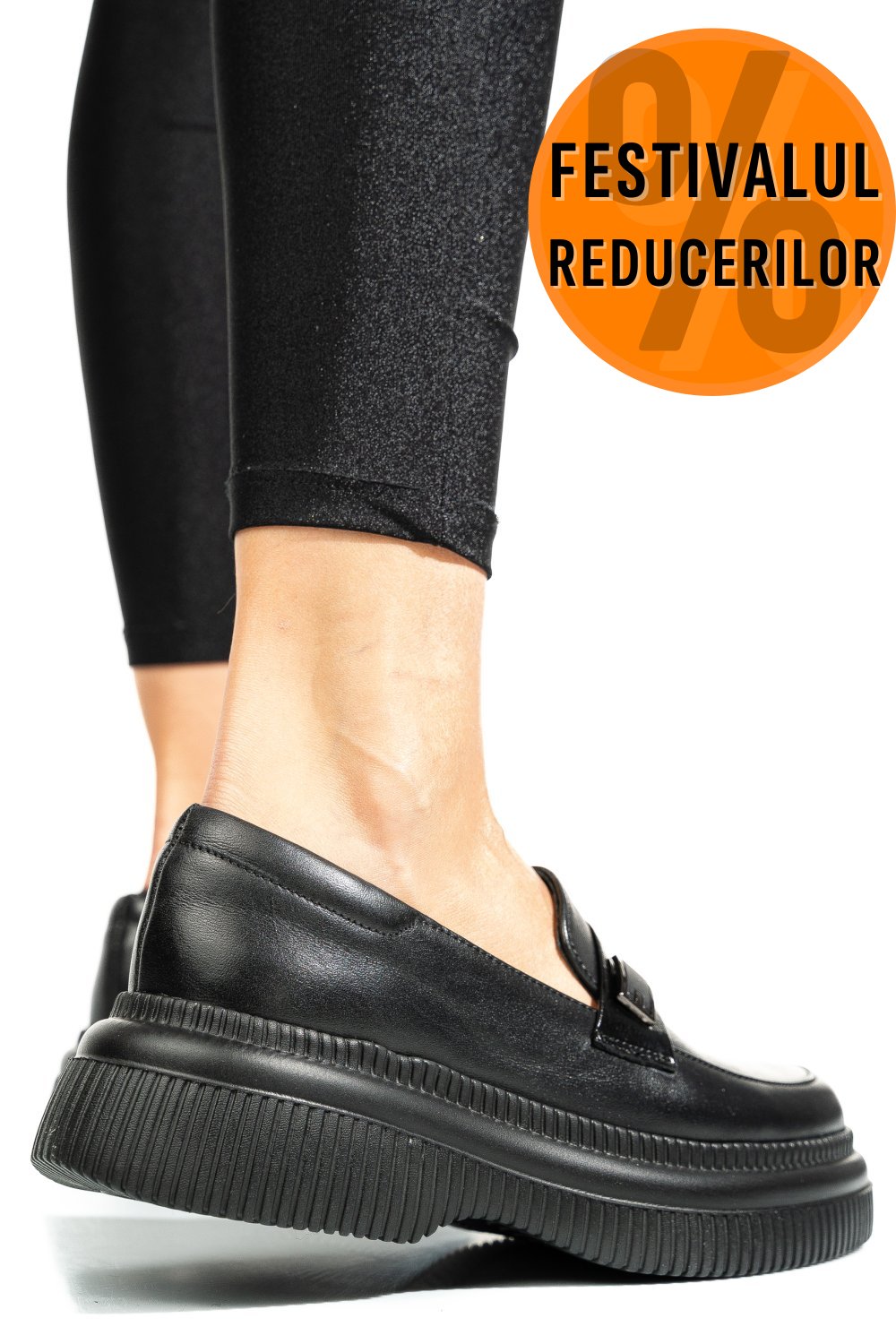 MOCASINI NEGRI PIELE NATURALA 2S7751619NP