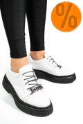 PANTOFI ALBI PIELE NATURALA  251620NP