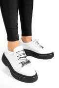 PANTOFI ALBI PIELE NATURALA  251620NP