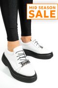 PANTOFI ALBI PIELE NATURALA  251620NP