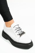 PANTOFI ALBI PIELE NATURALA  251620NP