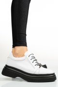 PANTOFI ALBI PIELE NATURALA  251620NP