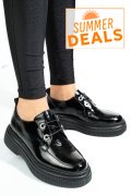 PANTOFI NEGRI PIELE NATURALA LACUITA 2S7751617NPK