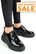 PANTOFI NEGRI PIELE NATURALA LACUITA 2S7751617NPK