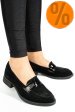 Mocasini negri piele naturala intoarsa 2s7751626sp