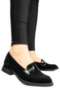MOCASINI NEGRI PIELE NATURALA INTOARSA 2S7751626SP