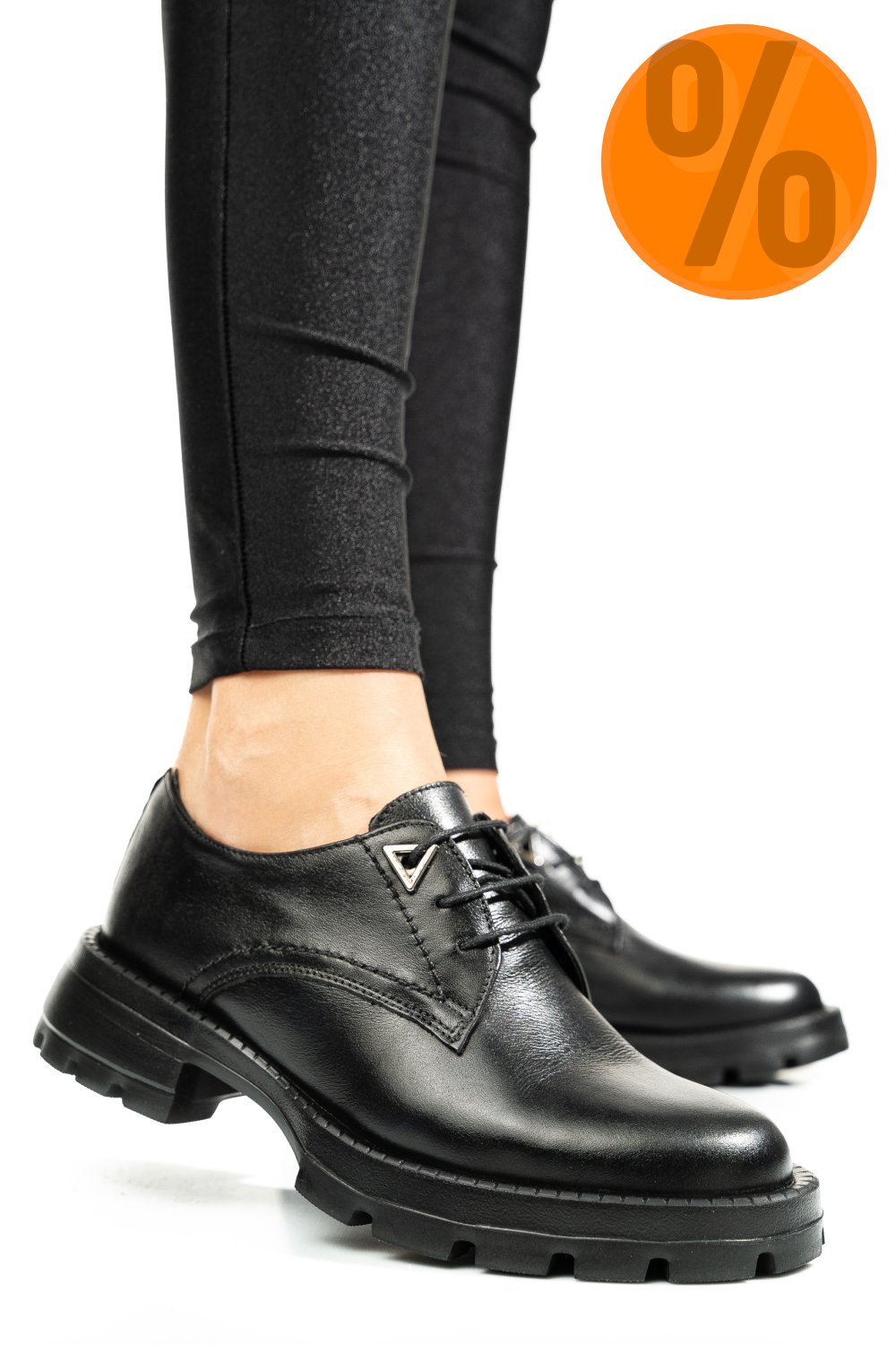 PANTOFI NEGRI PIELE NATURALA 2S7751615NP
