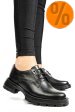 Pantofi negri piele naturala 2s7751615np