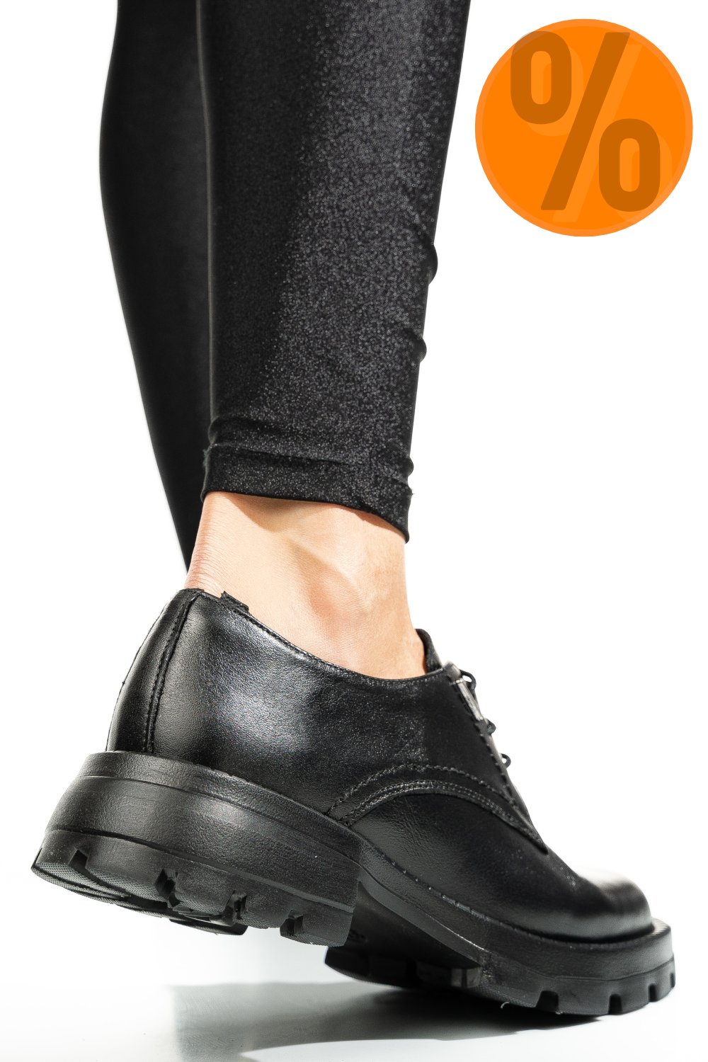 PANTOFI NEGRI PIELE NATURALA 2S7751615NP
