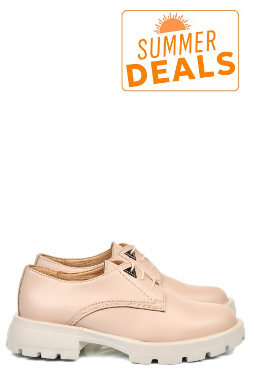 Pantofi bej piele naturala 2s7751615np