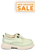 PANTOFI VERZI PIELE NATURALA  251622NP