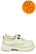 Pantofi verzi piele naturala  251622np