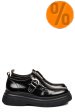 Pantofi negri piele naturala lacuita 251618npk