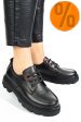 Pantofi negri piele naturala apckd7465
