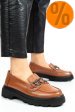Pantofi maro piele naturala apckd5402