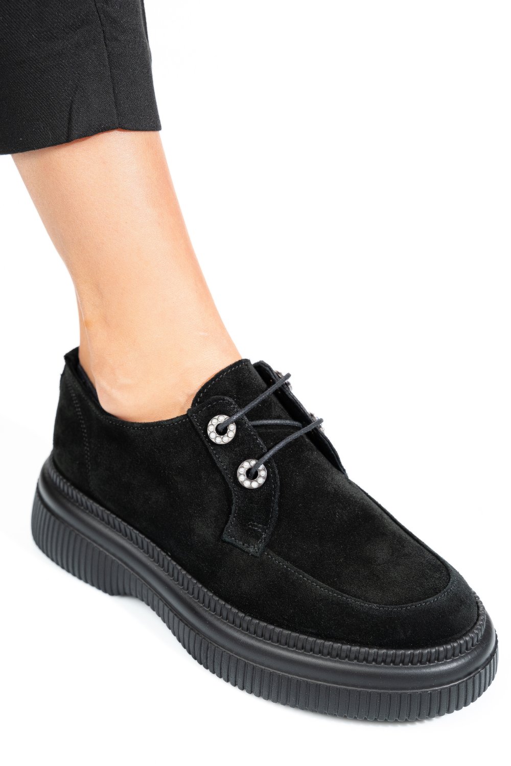 PANTOFI NEGRI PIELE NATURALA INTOARSA 2S7751617SP