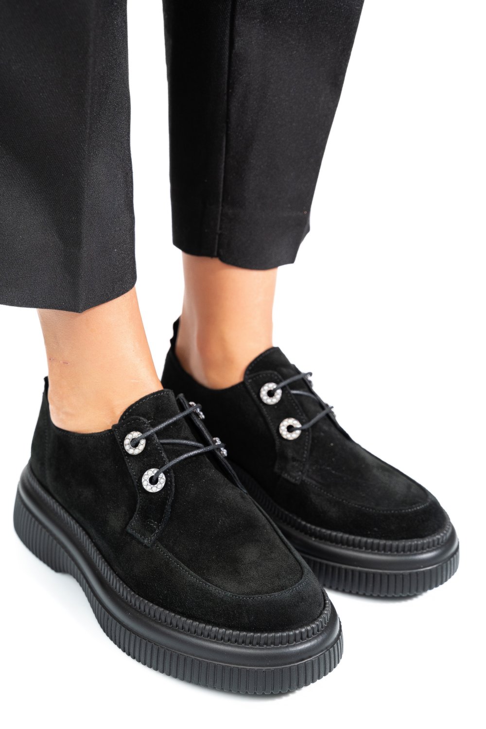 PANTOFI NEGRI PIELE NATURALA INTOARSA 2S7751617SP