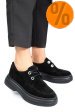 Pantofi negri piele naturala intoarsa 2s7751617sp