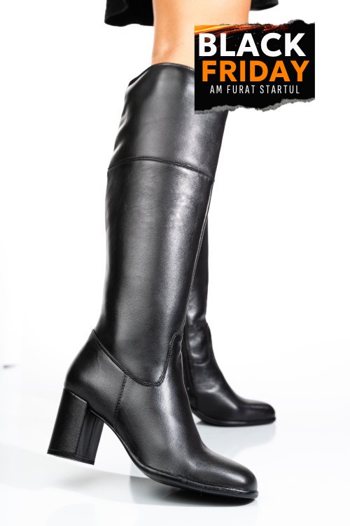 Cizme negre piele naturala 1s771836