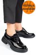 Pantofi negri piele naturala lacuita 2s7751622npk
