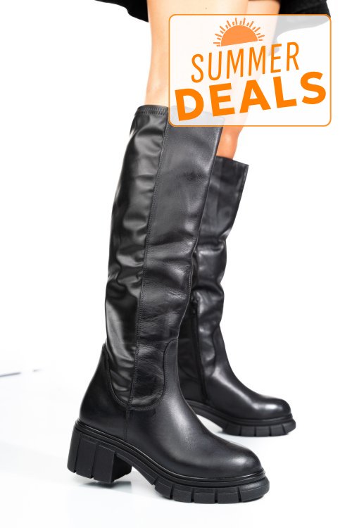 Cizme negre piele naturala 1s770691