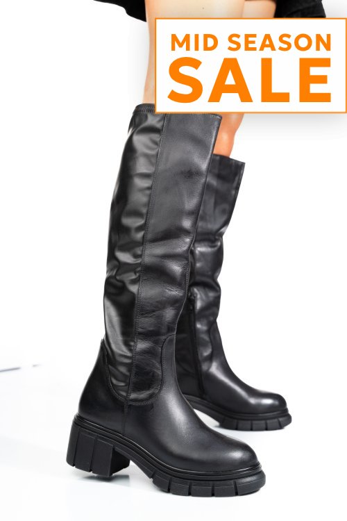 Cizme negre piele naturala 1s770691