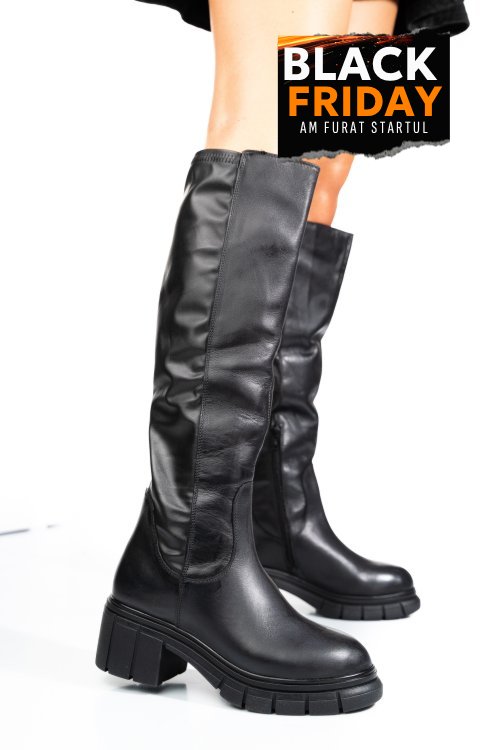 Cizme negre piele naturala 1s770691