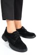 Pantofi negri piele naturala intoarsa 2s7751622sp