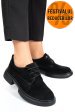 Pantofi negri piele naturala intoarsa 2s7751622sp