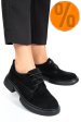 Pantofi negri piele naturala intoarsa 2s7751622sp