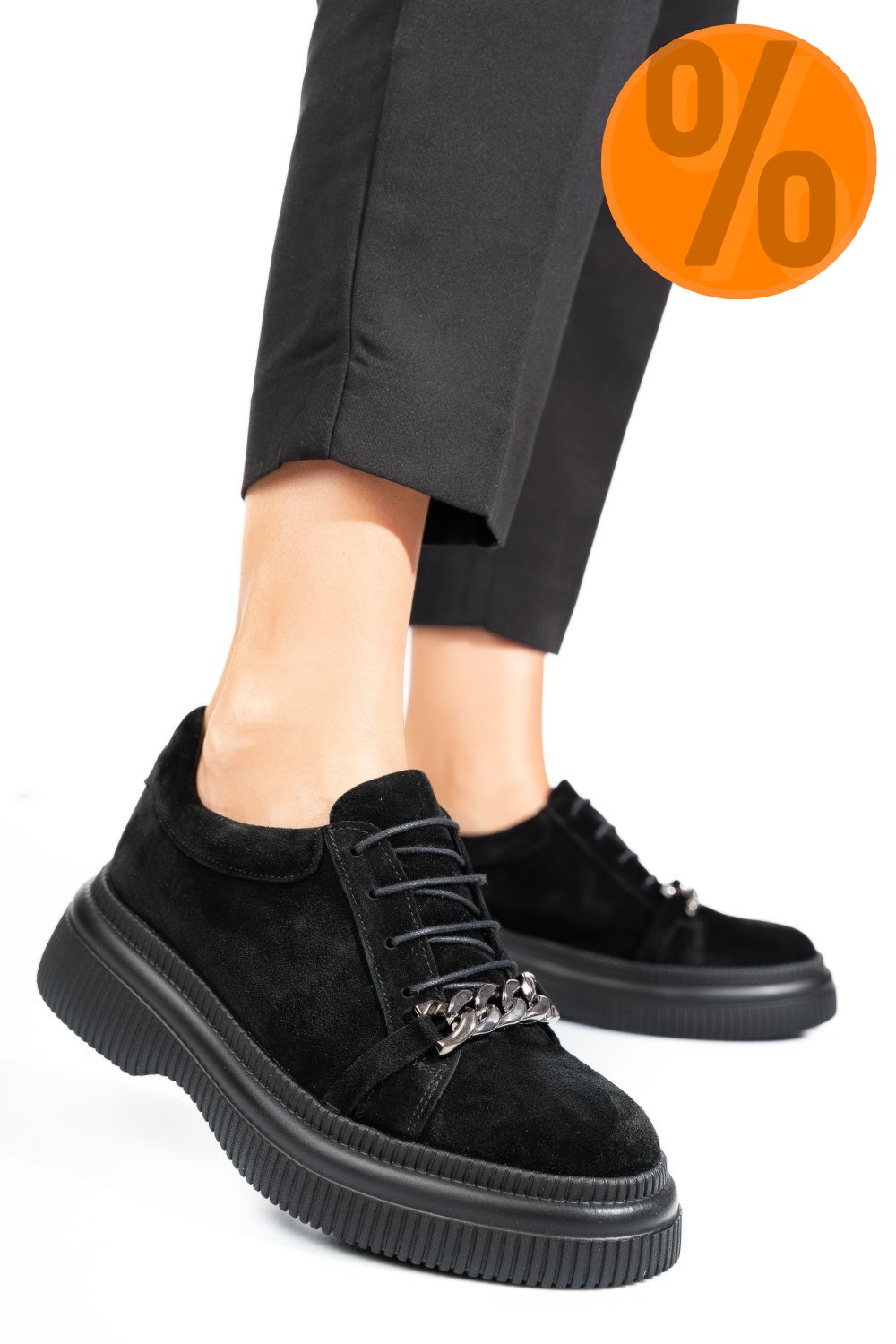 PANTOFI NEGRI PIELE NATURALA INTOARSA 251620SP