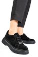 Pantofi negri piele naturala intoarsa 251620sp
