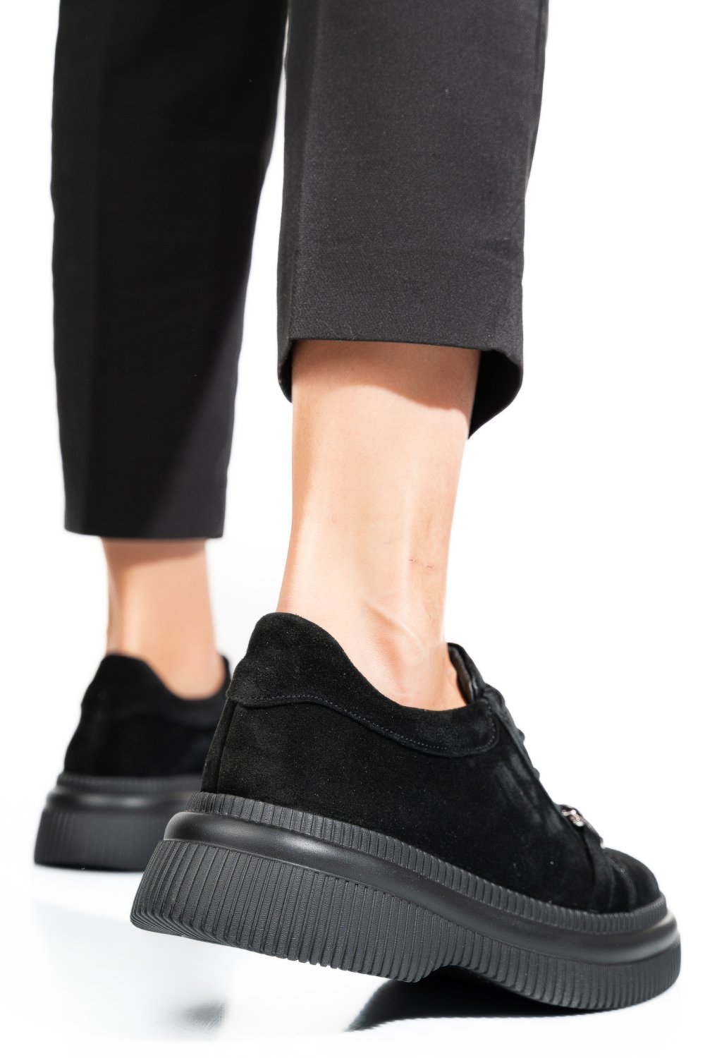 PANTOFI NEGRI PIELE NATURALA INTOARSA 251620SP