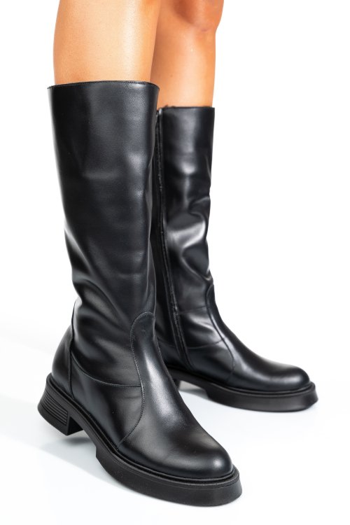 Cizme negre piele naturala 8s7708
