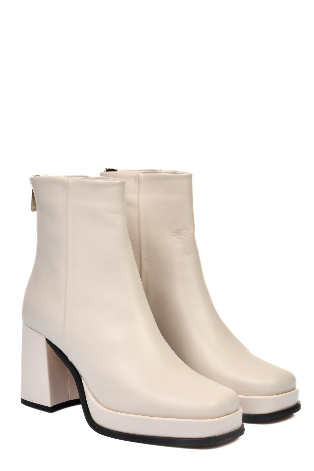 BOTINE BEJ PIELE NATURALA DEBORAH