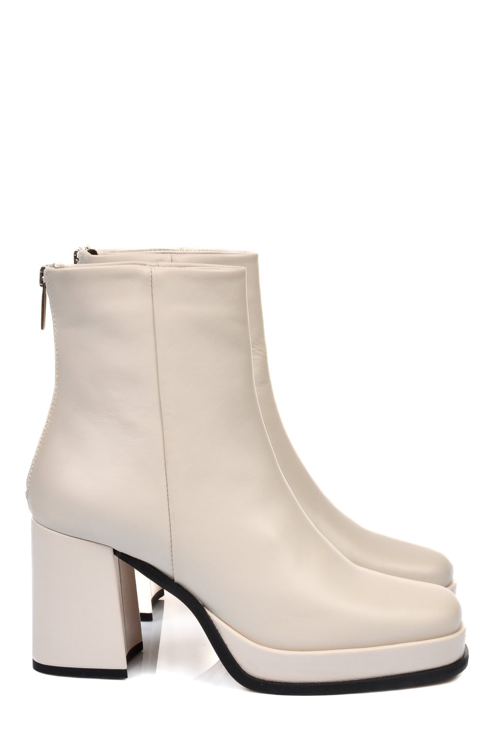BOTINE BEJ PIELE NATURALA DEBORAH