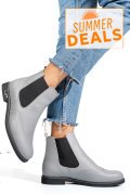 GHETE GRI PIELE NATURALA 2S7712