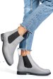 Ghete gri piele naturala 2s7712