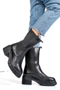 GHETE NEGRE PIELE NATURALA 1S770603