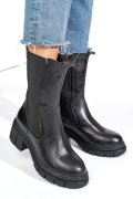 GHETE NEGRE PIELE NATURALA 1S770603