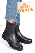 GHETE NEGRE PIELE NATURALA 1S770795