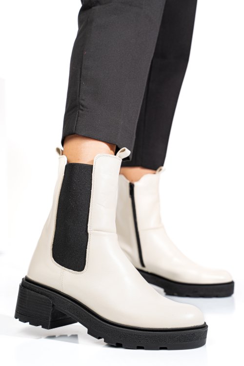 Ghete bej piele naturala 2s7724