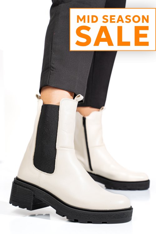 Ghete bej piele naturala 2s7724