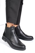 GHETE NEGRE PIELE NATURALA 2S7712