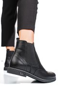 GHETE NEGRE PIELE NATURALA 2S7712