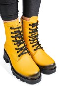 GHETE GALBENE PIELE NATURALA APCK106